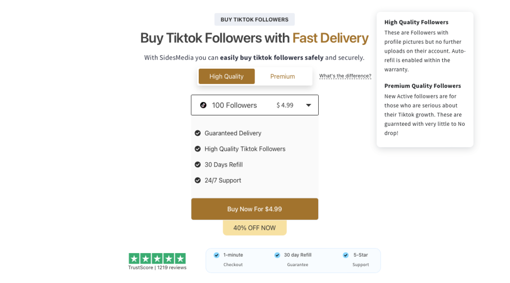 Is it Safe to Buy TikTok Followers? (2025 Options Explored) A safe option is SidesMedia.com