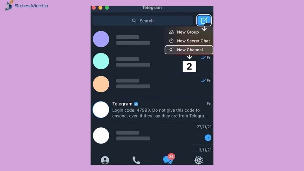 How to Create Telegram Channel in 5 Easy Steps | Sidesmedia