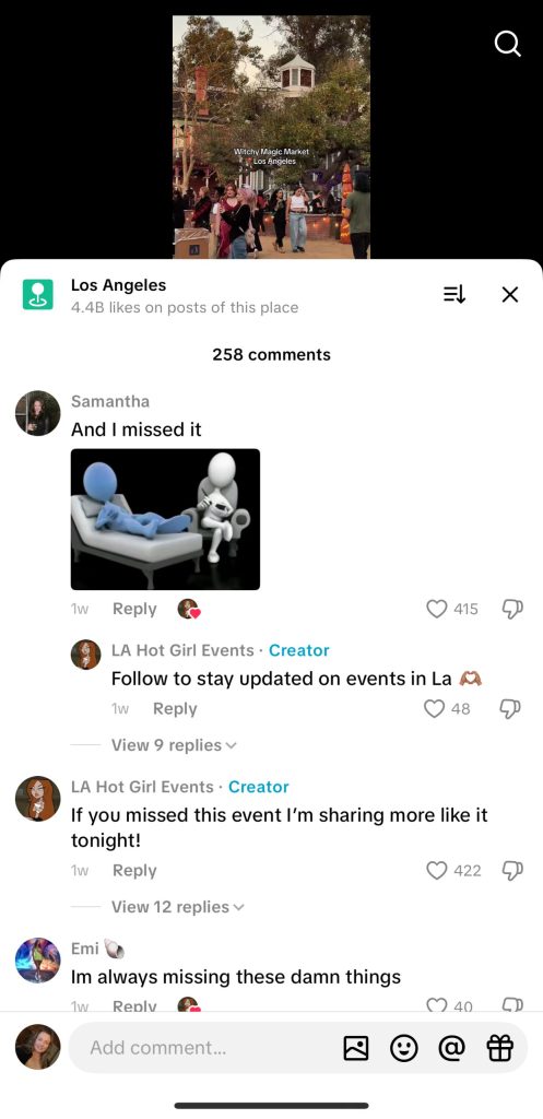 manage tiktok comments