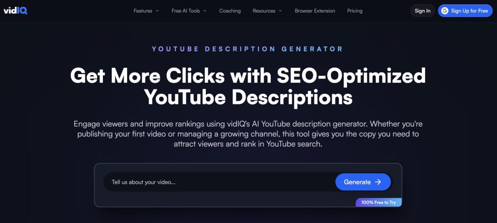 youtube seo tools vidiq